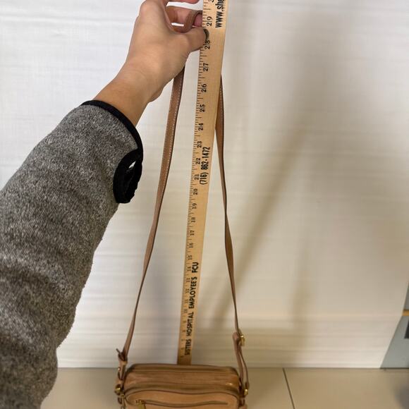 FOSSIL Rose Gold Piper Toaster Metallic Leather Crossbody Purse Shoulder Bag‎ - Picture 7 of 14